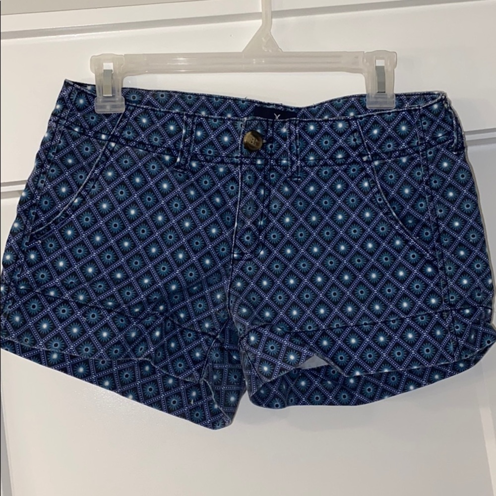 American Eagle Patterned Stretch Shorts
